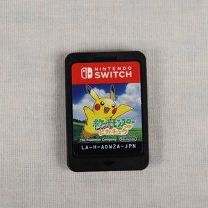 Pokémon: Lets Go, Pikachu! Nintendo Switch Game Japan Loose Game Used